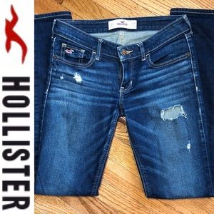 Hollister - Low Rise Distressed Skinny Jeans
